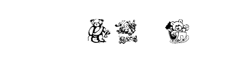 AEZholidaybears  Free Fonts Download