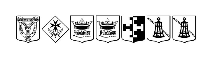 Christian Icons C SaintsAtoJ  Free Fonts Download