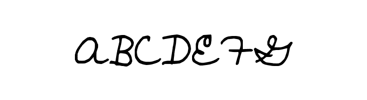 ABCDEFG janellescript Font