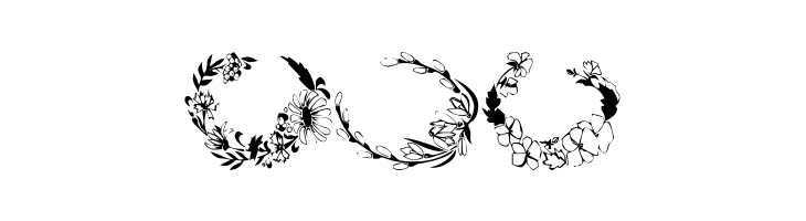 Floral Settings  Free Fonts Download