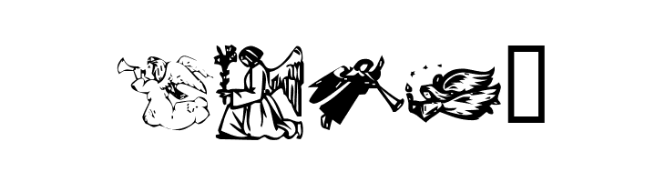 KR Christmas Angels  Free Fonts Download