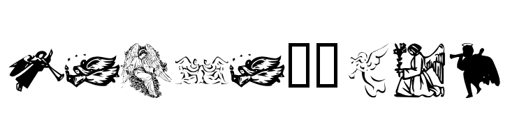 KR Christmas Angels  Free Fonts Download