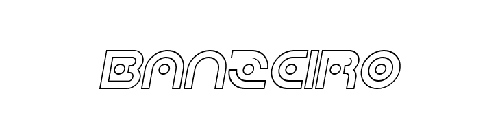 Planetary Orbiter Outline Italic  Free Fonts Download