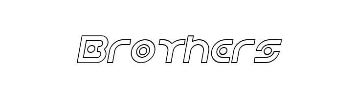 Planetary Orbiter Outline Italic  Free Fonts Download