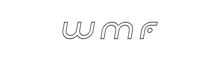 Planetary Orbiter Outline Italic  Free Fonts Download