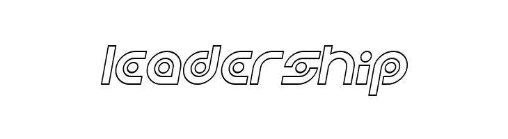 Planetary Orbiter Outline Italic  Free Fonts Download
