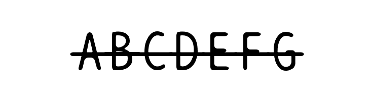 BPtypewriteStrikethrough  Free Fonts Download