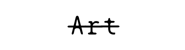 BPtypewriteStrikethrough  Free Fonts Download