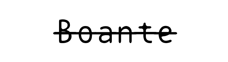 BPtypewriteStrikethrough  Free Fonts Download