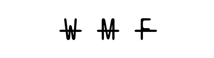 BPtypewriteStrikethrough  Free Fonts Download
