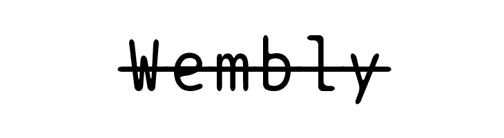 BPtypewriteStrikethrough  Free Fonts Download