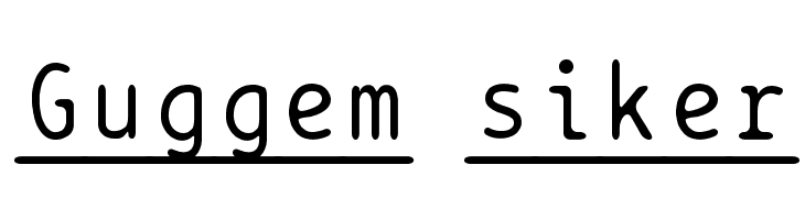 BPtypewriteUnderscored  Free Fonts Download