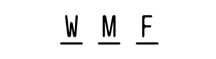 BPtypewriteUnderscored  Free Fonts Download