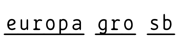 BPtypewriteUnderscored  Free Fonts Download