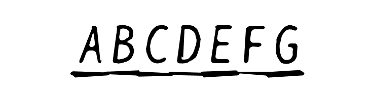 BPtypewriteDamagedUnderscored Italic  Free Fonts Download