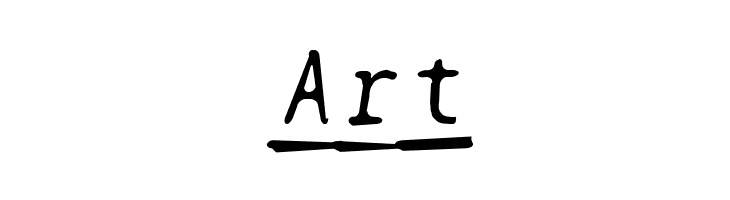 BPtypewriteDamagedUnderscored Italic  Free Fonts Download