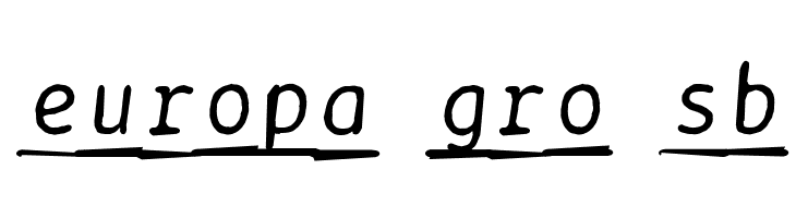 BPtypewriteDamagedUnderscored Italic  Free Fonts Download