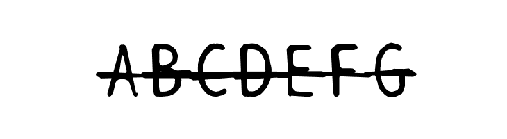 BPtypewriteDamagedStrikethrough  Free Fonts Download