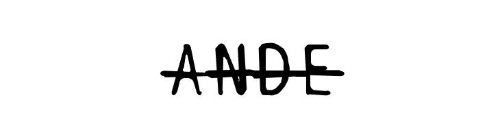 BPtypewriteDamagedStrikethrough  Free Fonts Download