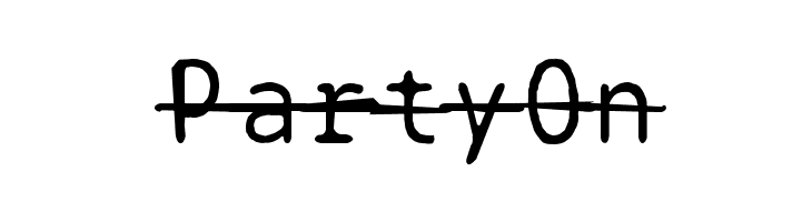 BPtypewriteDamagedStrikethrough  Free Fonts Download