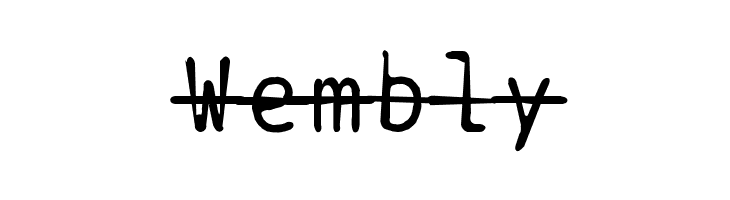 BPtypewriteDamagedStrikethrough  Free Fonts Download