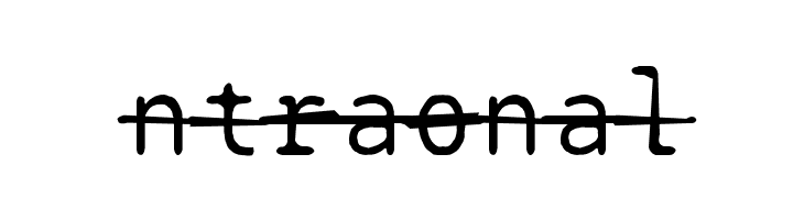 BPtypewriteDamagedStrikethrough  Free Fonts Download