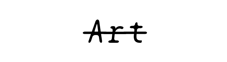BPtypewriteStrikethrough Italic  Free Fonts Download