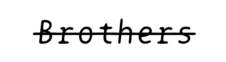 BPtypewriteStrikethrough Italic  Free Fonts Download