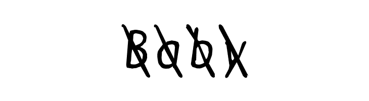 BPtypewriteDamagedSlashed Italic  Free Fonts Download