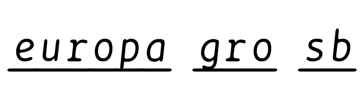 BPtypewriteUnderscored Italic  Free Fonts Download