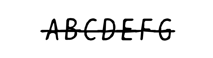 BPtypewriteDamagedStrikethrough Italic  Free Fonts Download