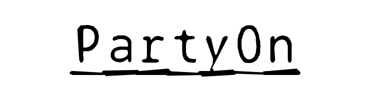 BPtypewriteDamagedUnderscored  Free Fonts Download