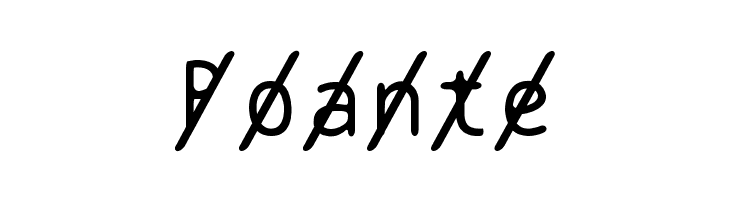 BPtypewriteSlashed  Free Fonts Download