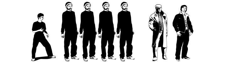 fenotype dings # people 0.5  Free Fonts Download