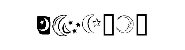 KR Crescent Moons  Free Fonts Download