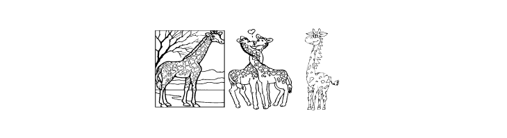 AEZ giraffes  Free Fonts Download