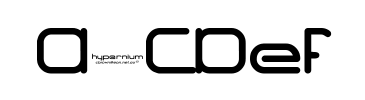 Hypernium[eval]  Free Fonts Download