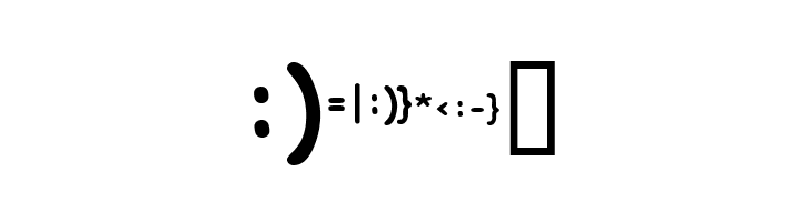 KR Deb's Emoticons  Free Fonts Download