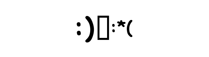 KR Deb's Emoticons  Free Fonts Download