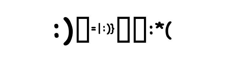 KR Deb's Emoticons  Free Fonts Download