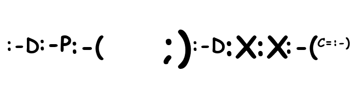 KR Deb's Emoticons  Free Fonts Download