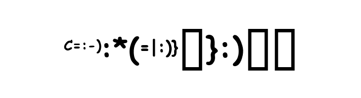 KR Deb's Emoticons  Free Fonts Download