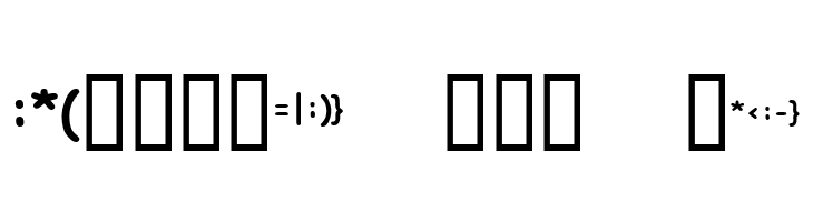 KR Deb's Emoticons  Free Fonts Download
