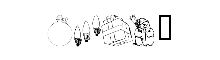 KR Christmas Jewels 2005 2  Free Fonts Download