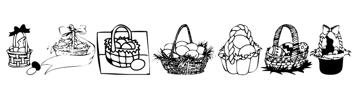 KR Easter Baskets  Free Fonts Download