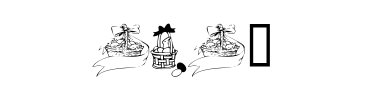 KR Easter Baskets  Free Fonts Download