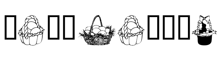 KR Easter Baskets  Free Fonts Download