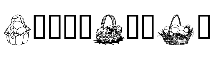 KR Easter Baskets  Free Fonts Download