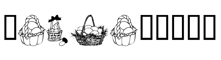 KR Easter Baskets  Free Fonts Download