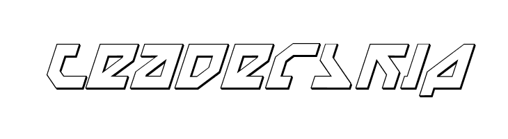 Nostromo 3D Italic  Free Fonts Download